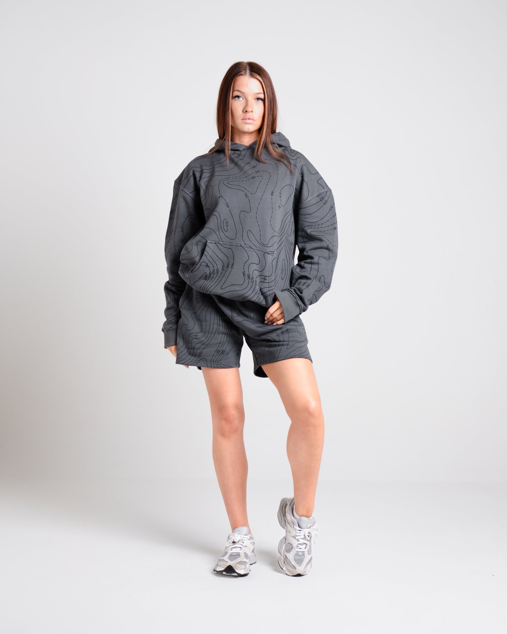 Unisex B-LVA Topo Map Shorts