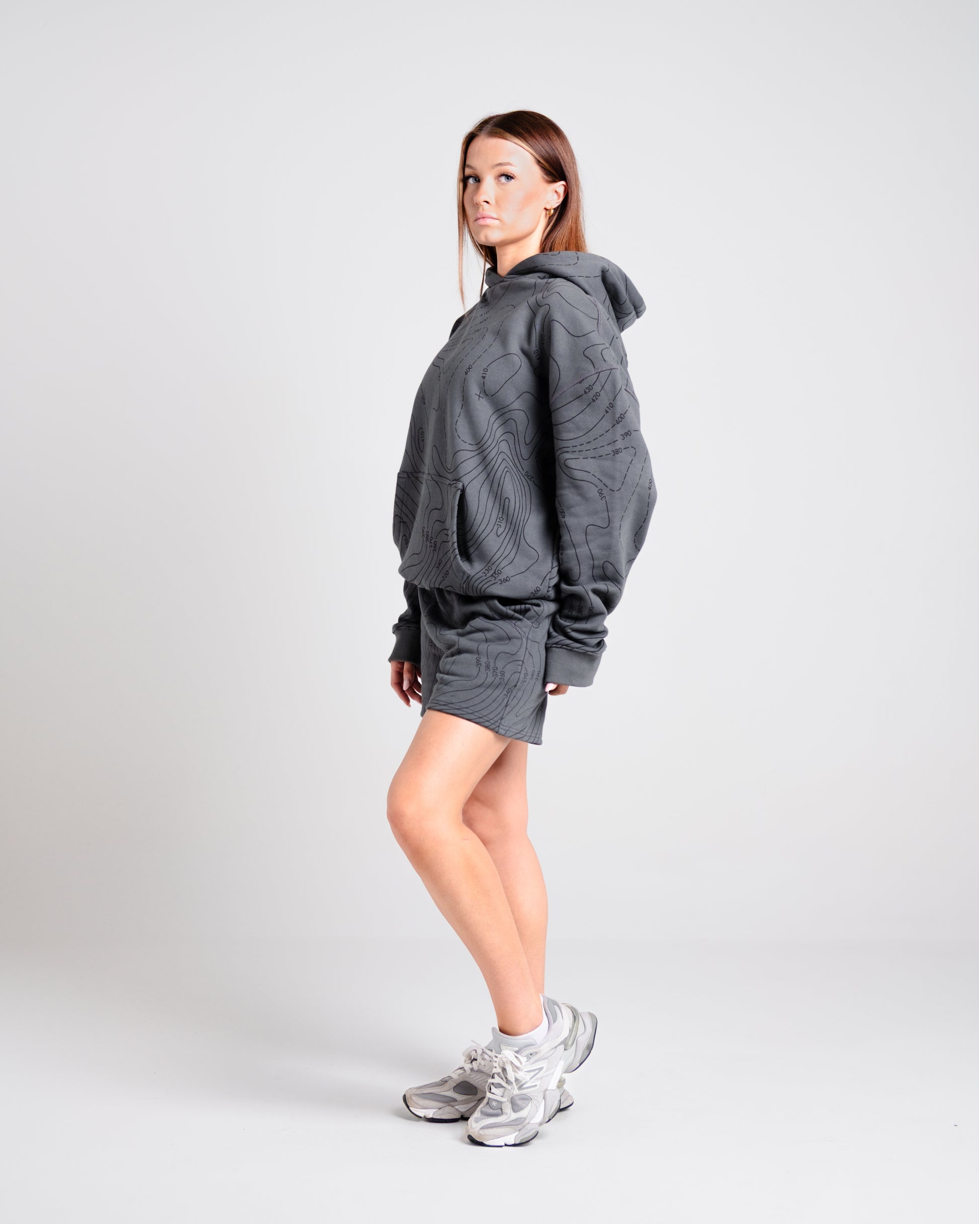 Unisex B-LVA Topo Map Shorts