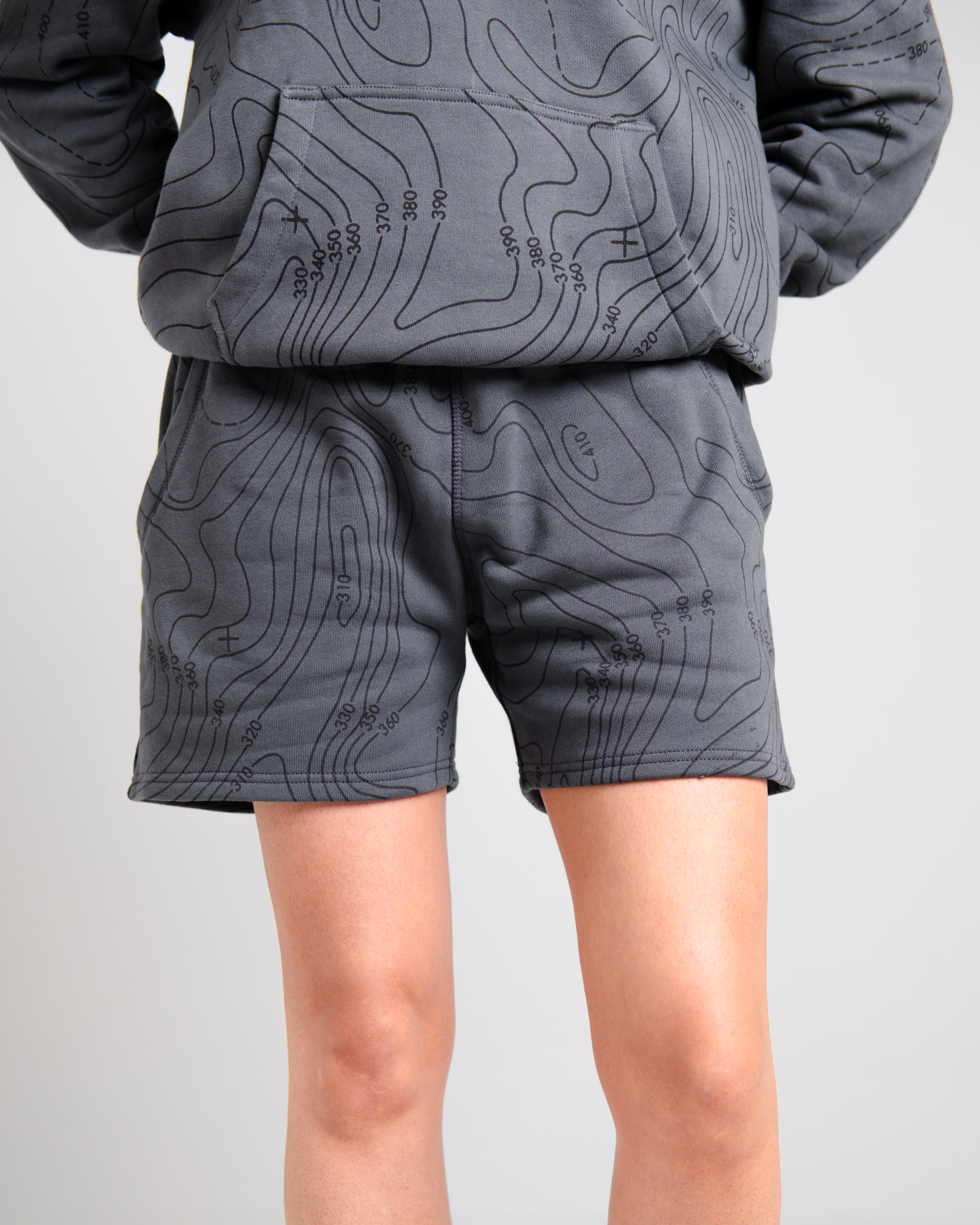 Unisex B-LVA Topo Map Shorts