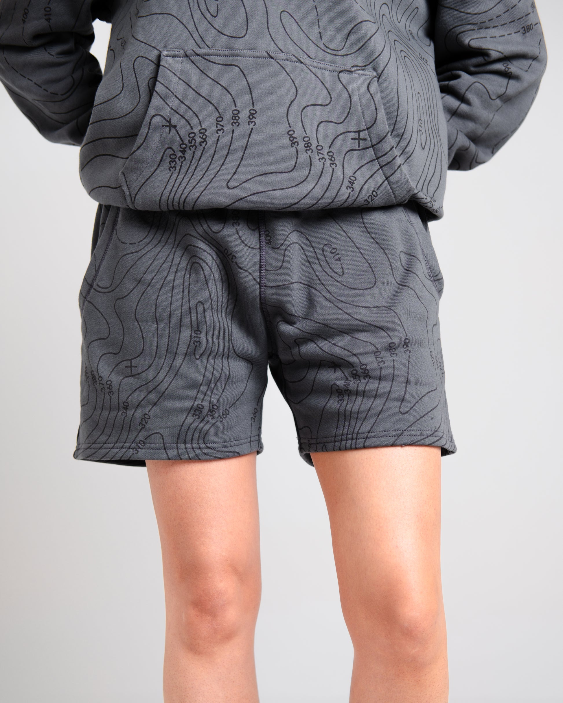 Unisex B-LVA Topo Map Shorts
