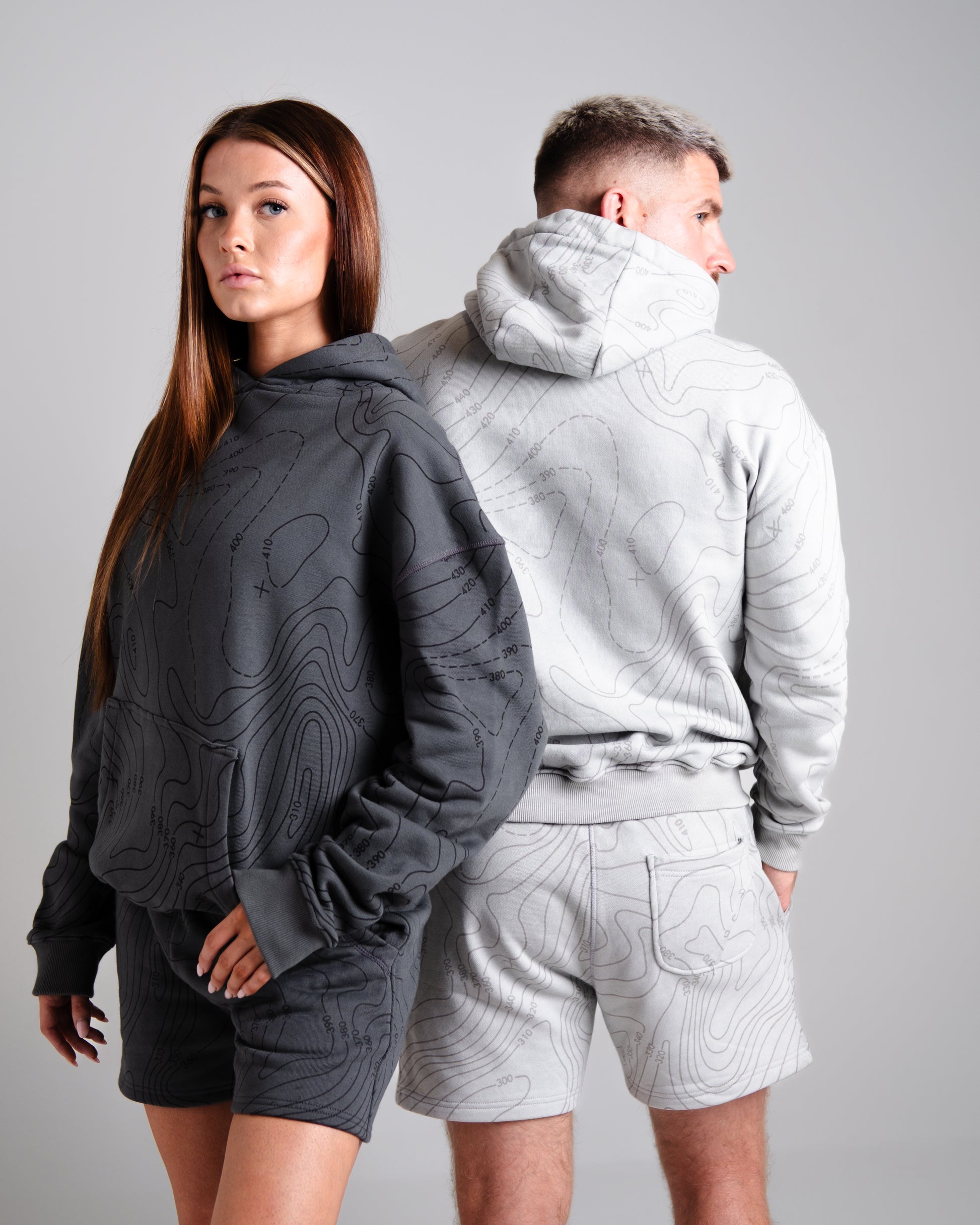 Unisex B-LVA Topo Map Shorts