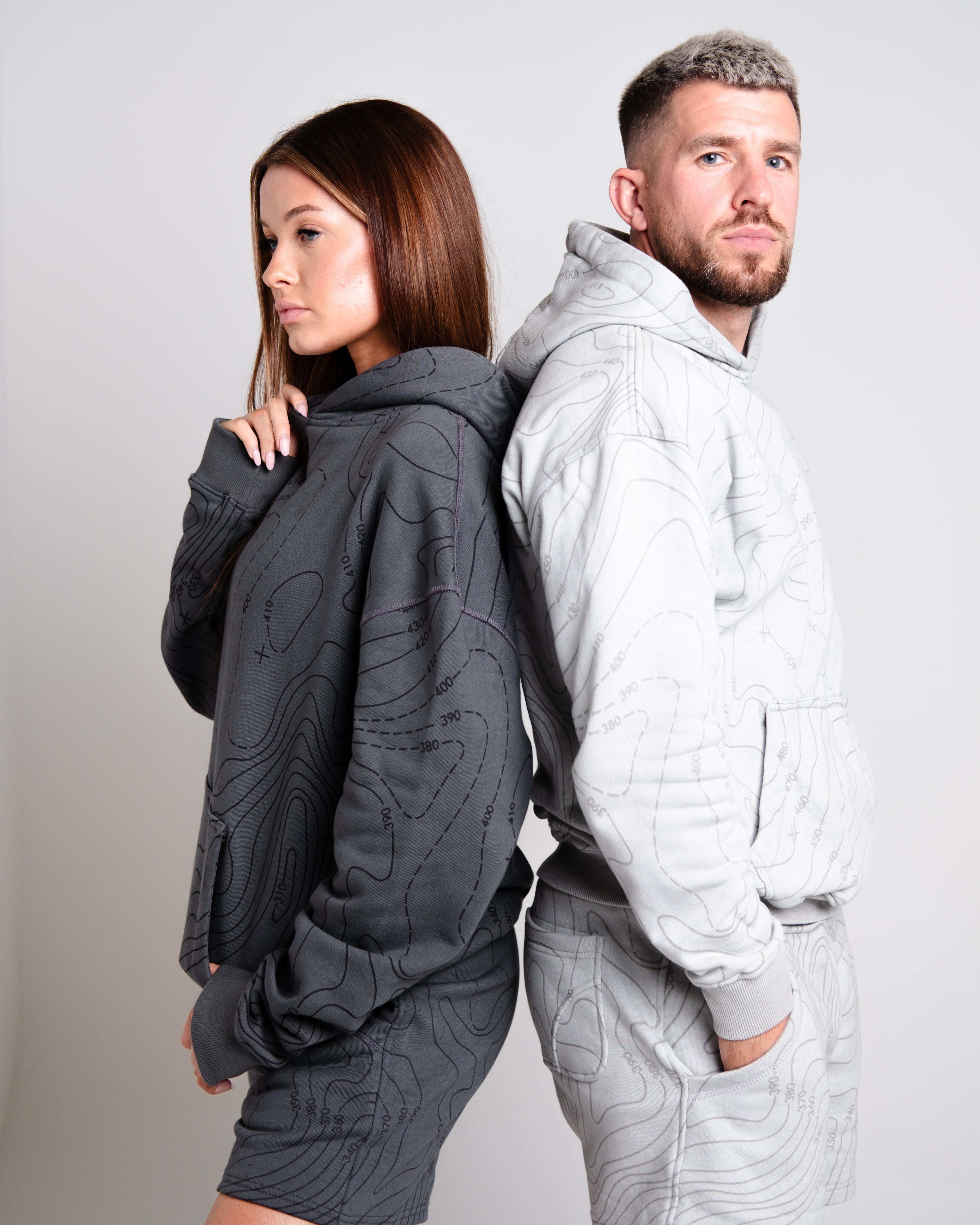 Unisex B-LVA Topo Map Shorts