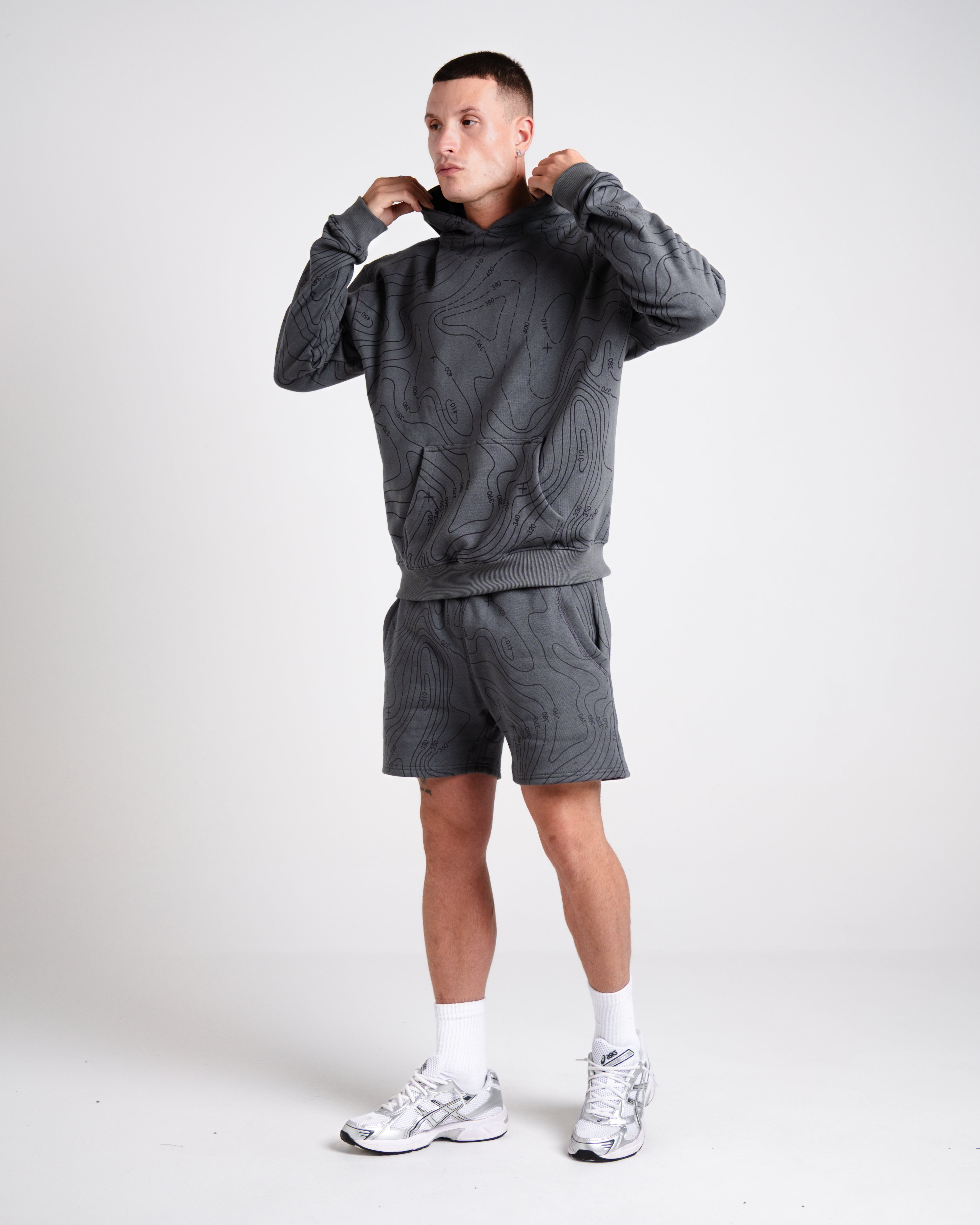 Unisex B-LVA Topo Map Shorts