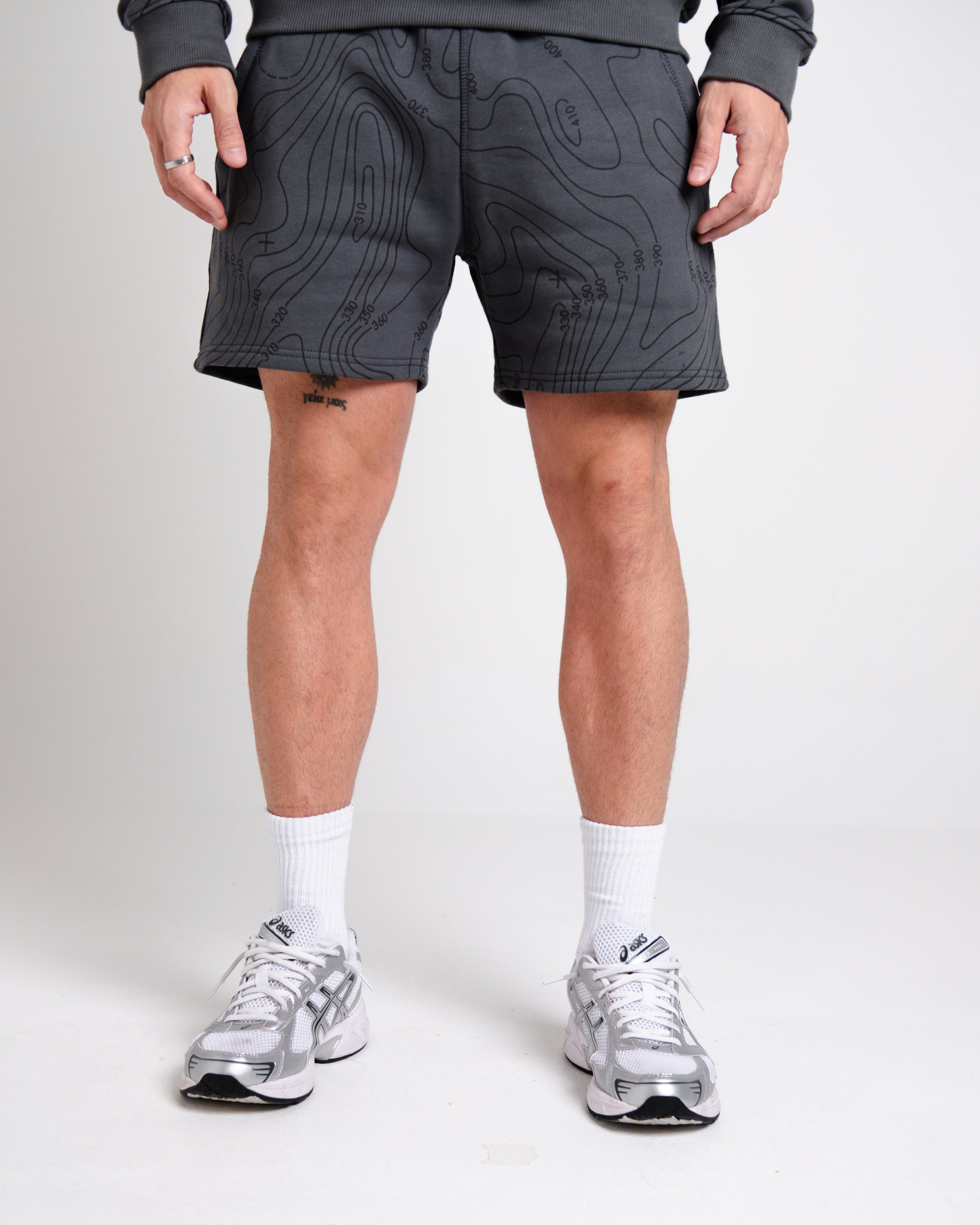 Unisex B-LVA Topo Map Shorts