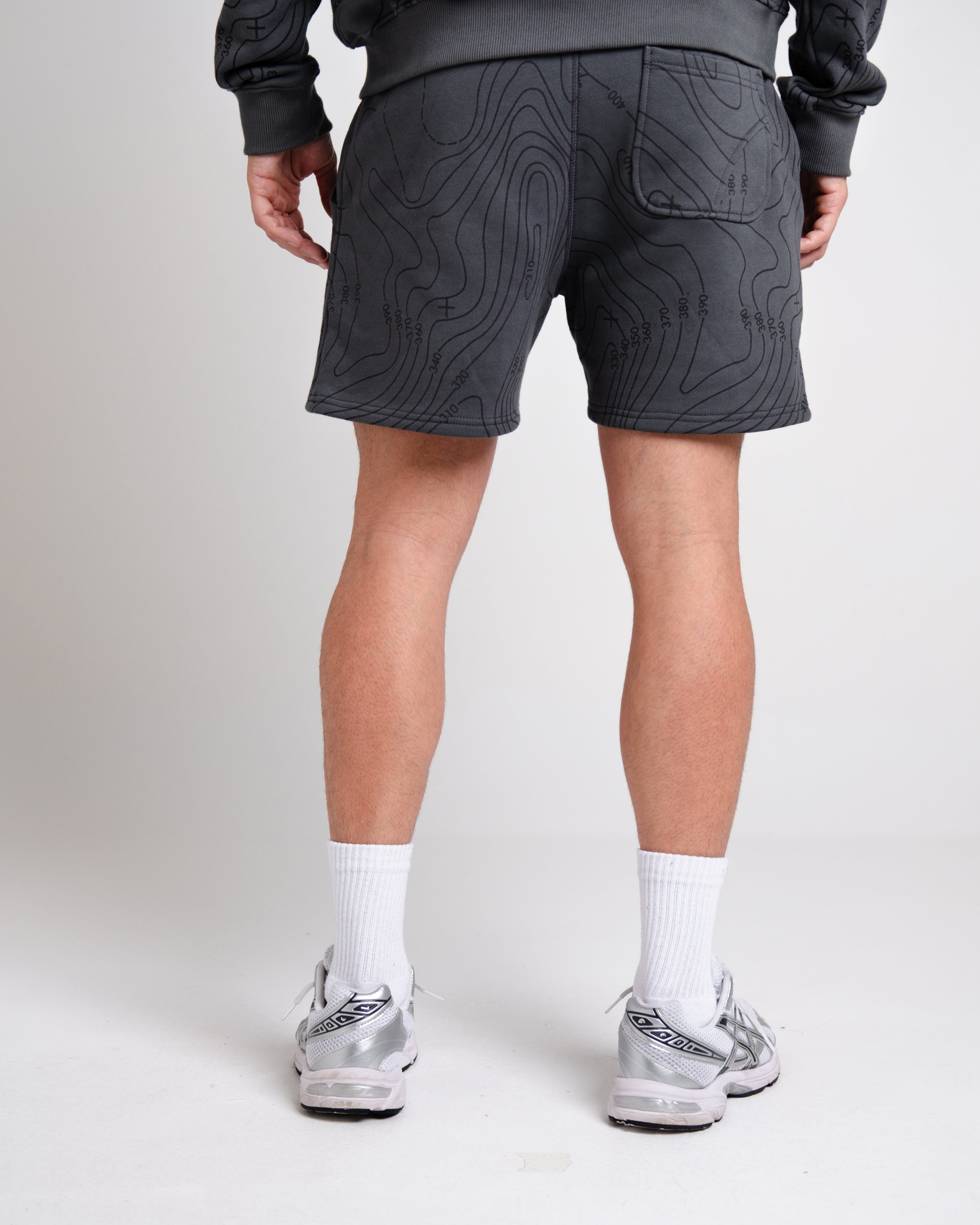 Unisex B-LVA Topo Map Shorts