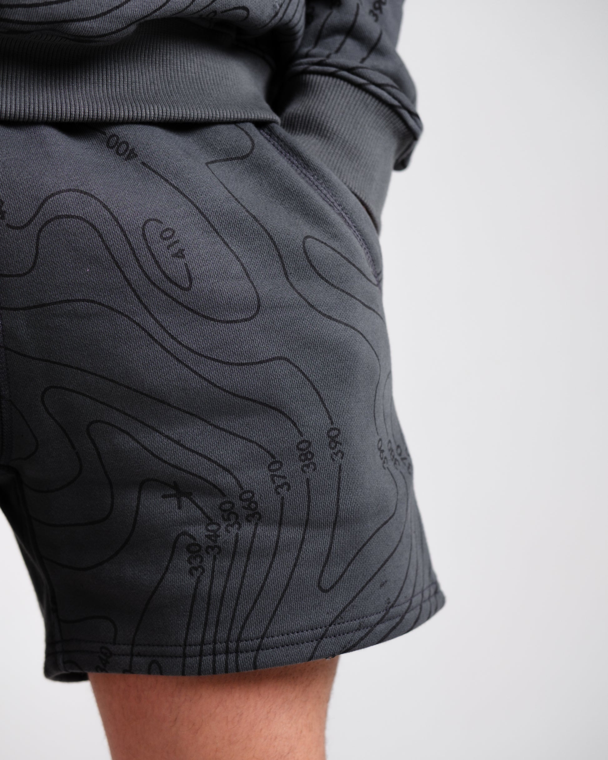 Unisex B-LVA Topo Map Shorts
