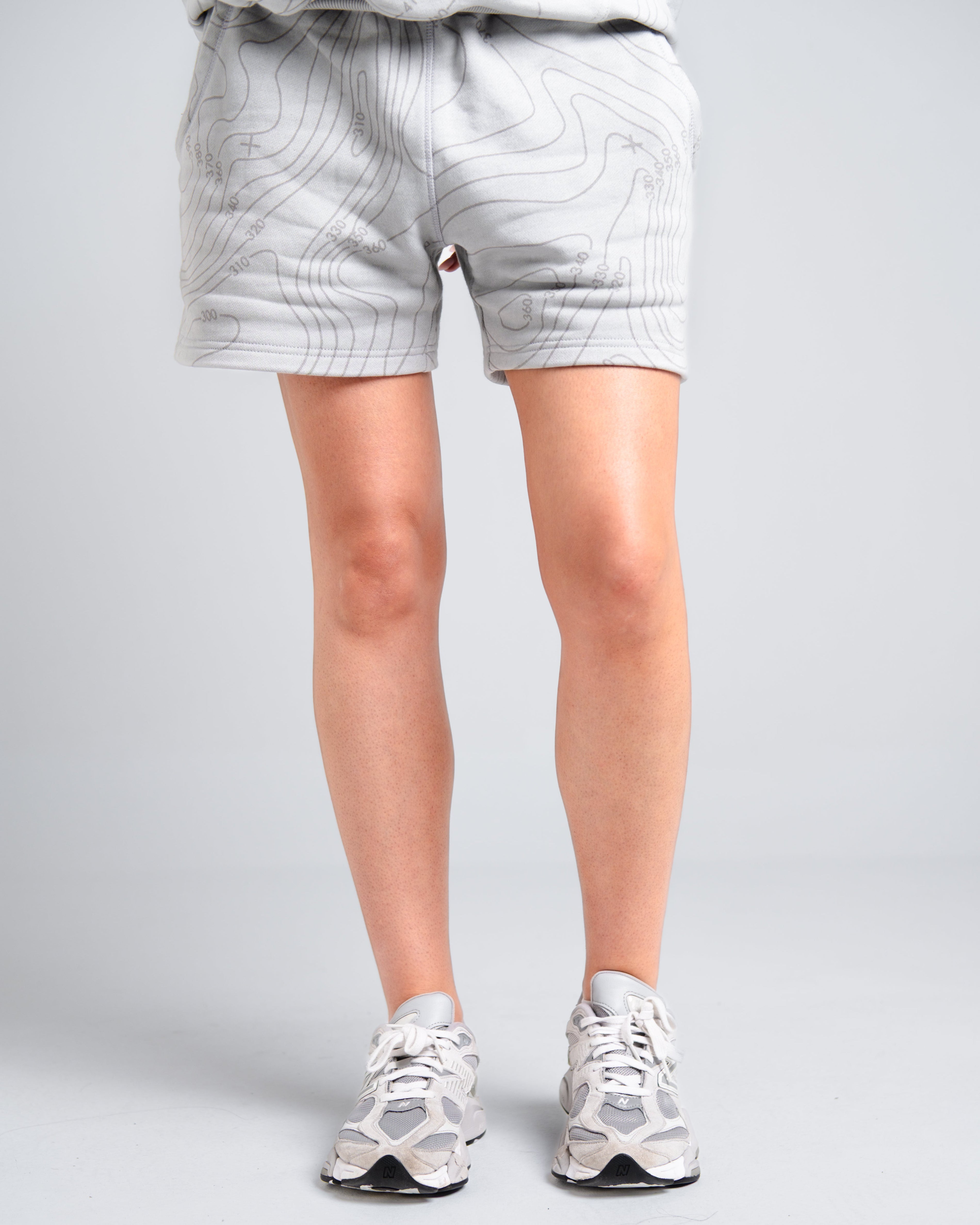 Unisex B-LVA Topo Map Shorts
