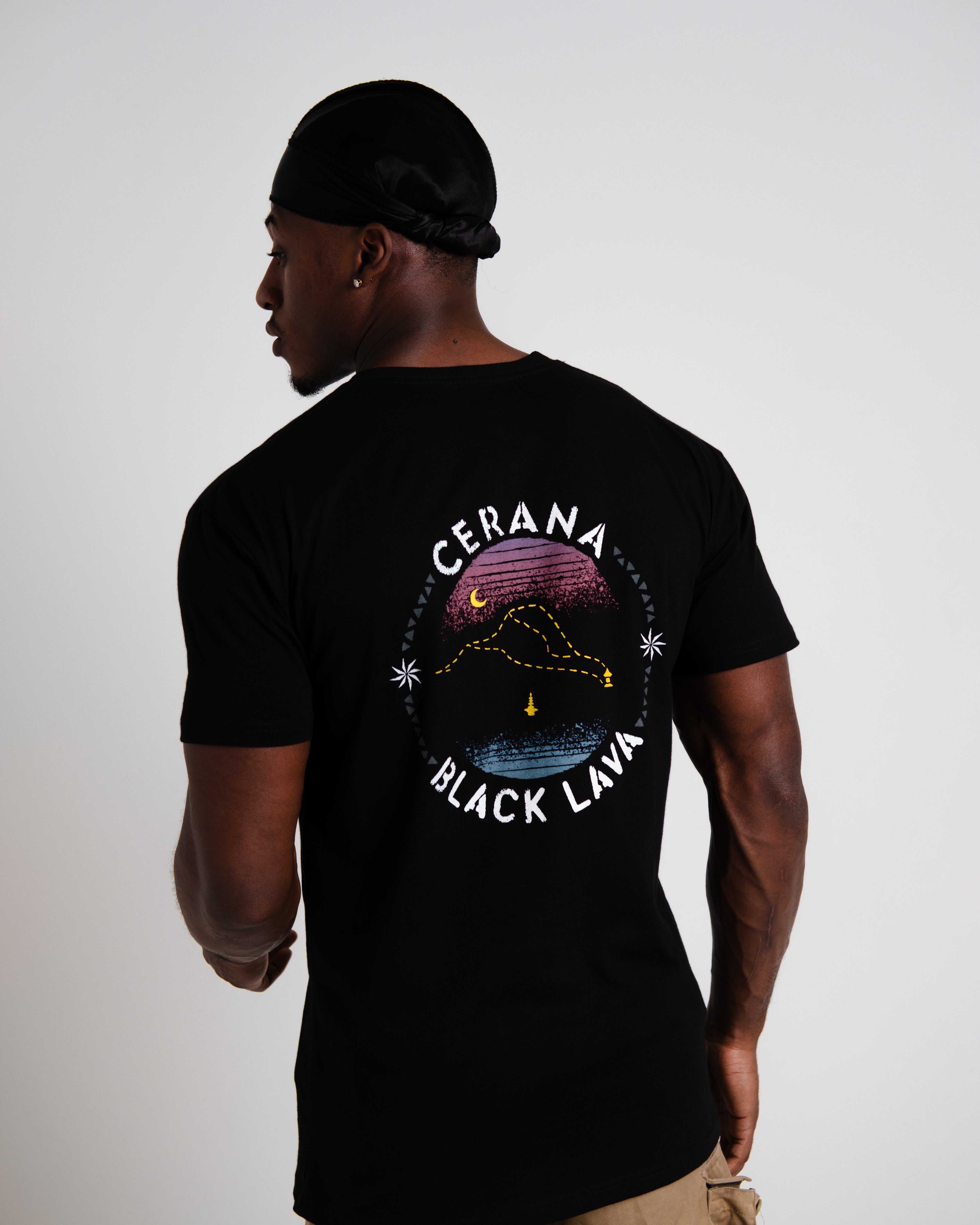 B-LVA Volcano Print T-Shirt