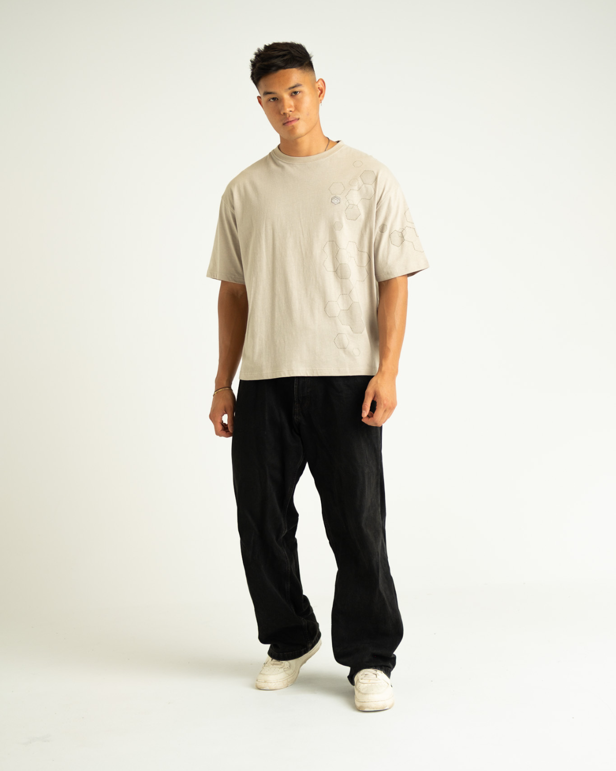 Hemp Oversized Boxy Hex Tee