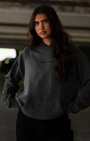 Hex Camo Hoodie Grey
