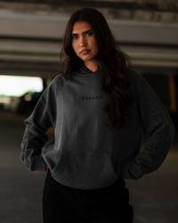 Hex Camo Hoodie Grey