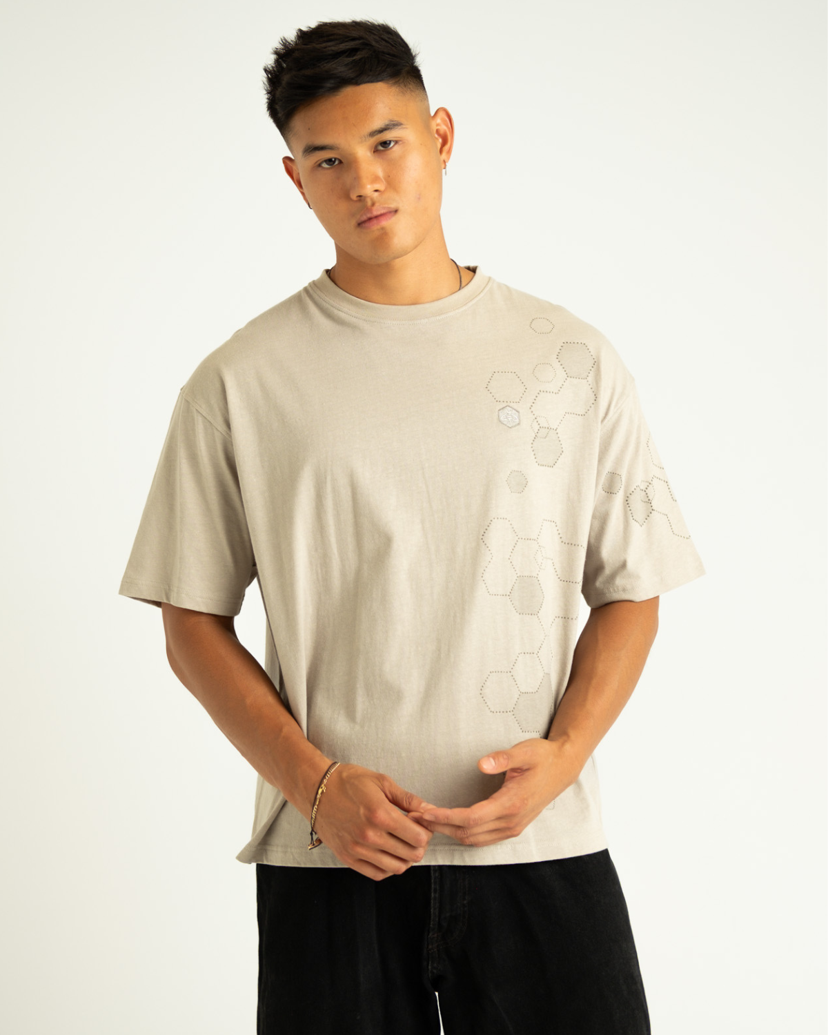 Hemp Oversized Boxy Hex Tee