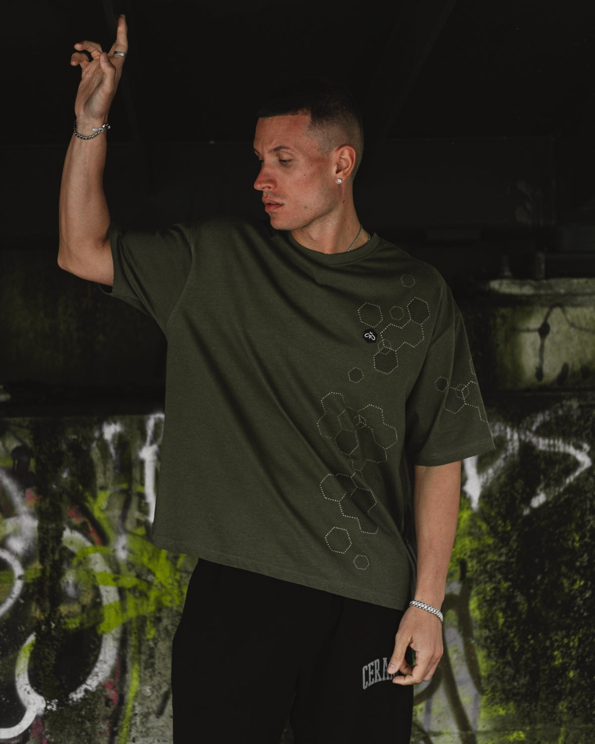 Hemp Oversized Boxy Hex Tee