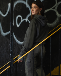 Hex Camo Hoodie Grey