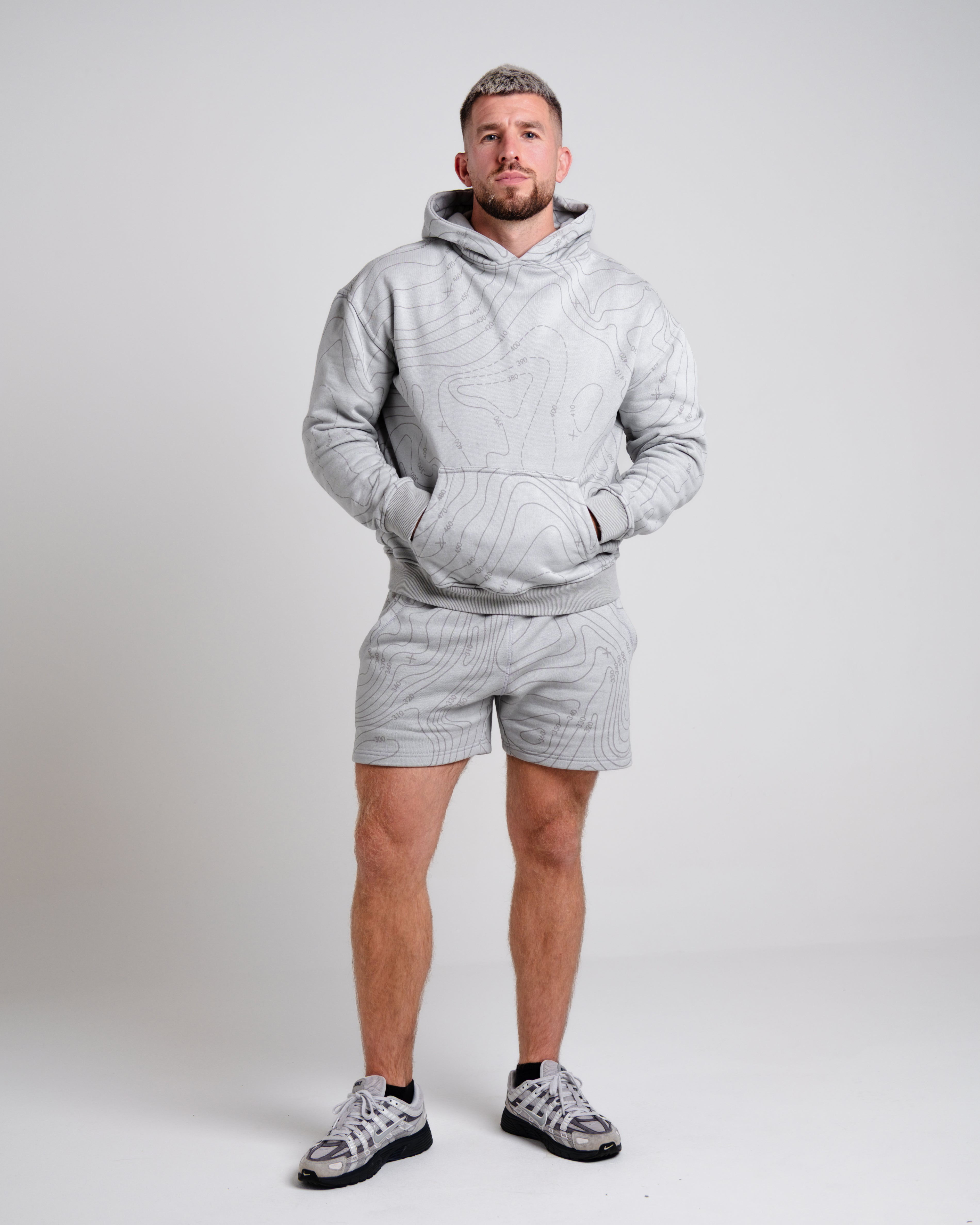 Unisex B-LVA Topo Map Shorts