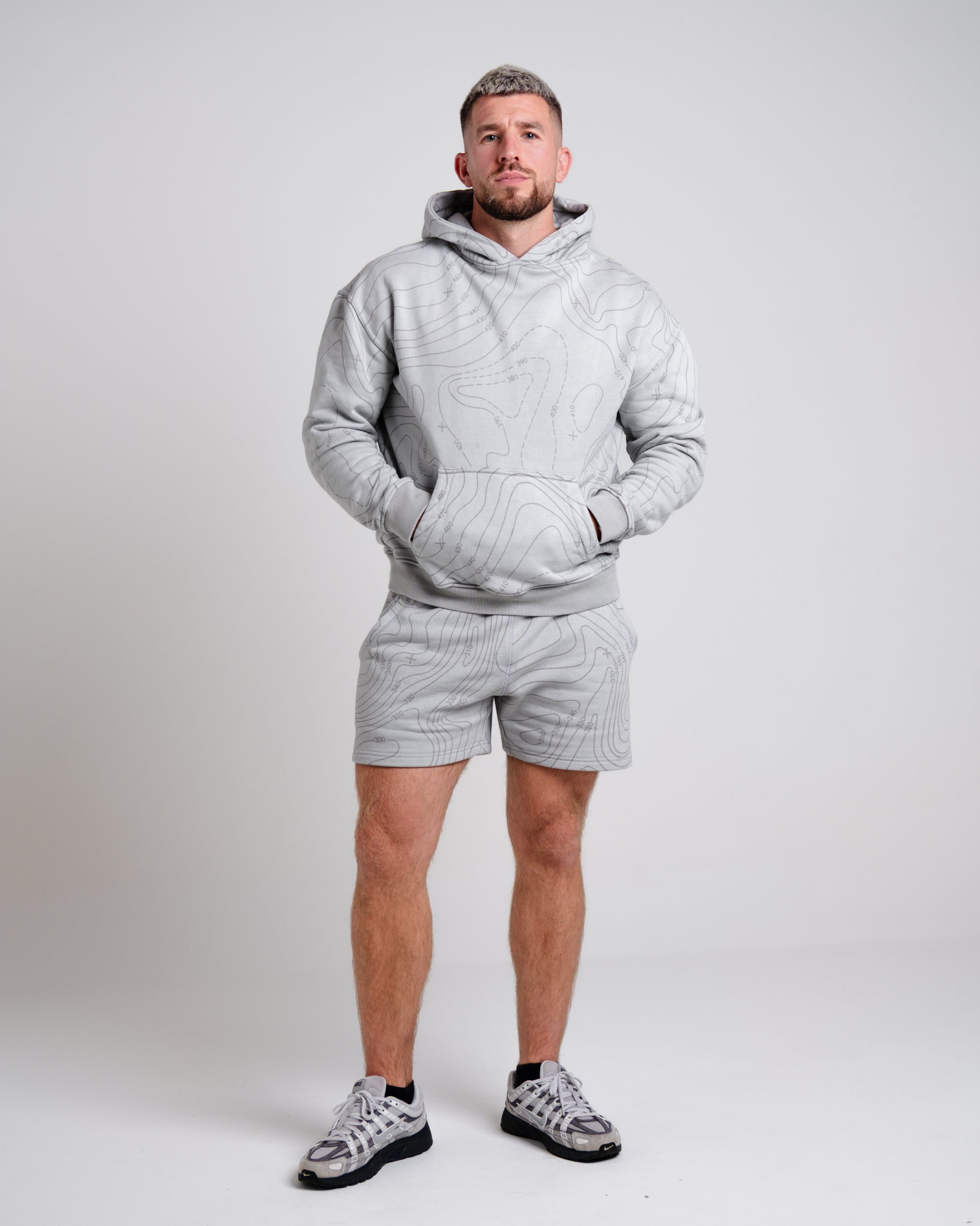 Unisex B-LVA Topo Map Shorts