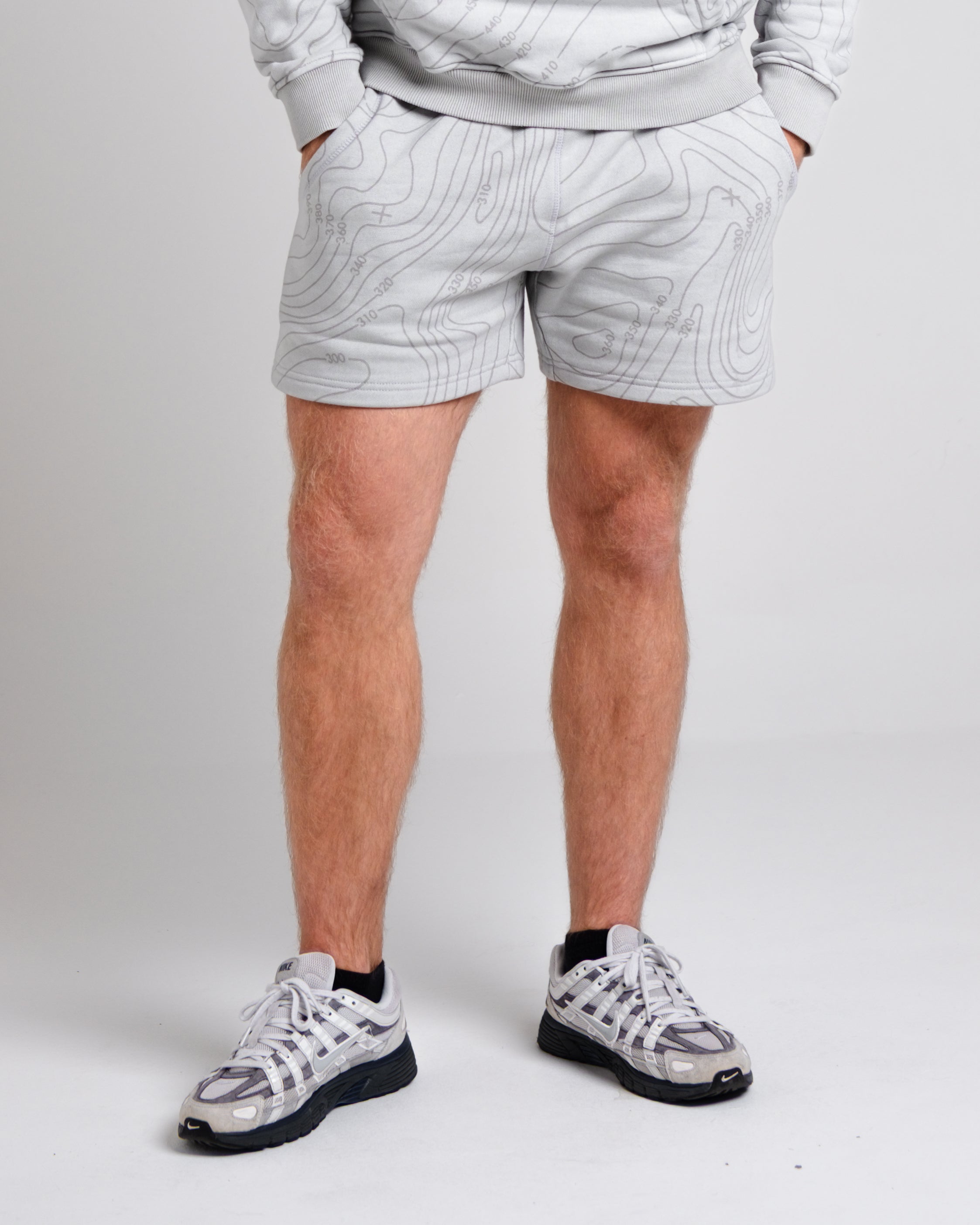 Unisex B-LVA Topo Map Shorts