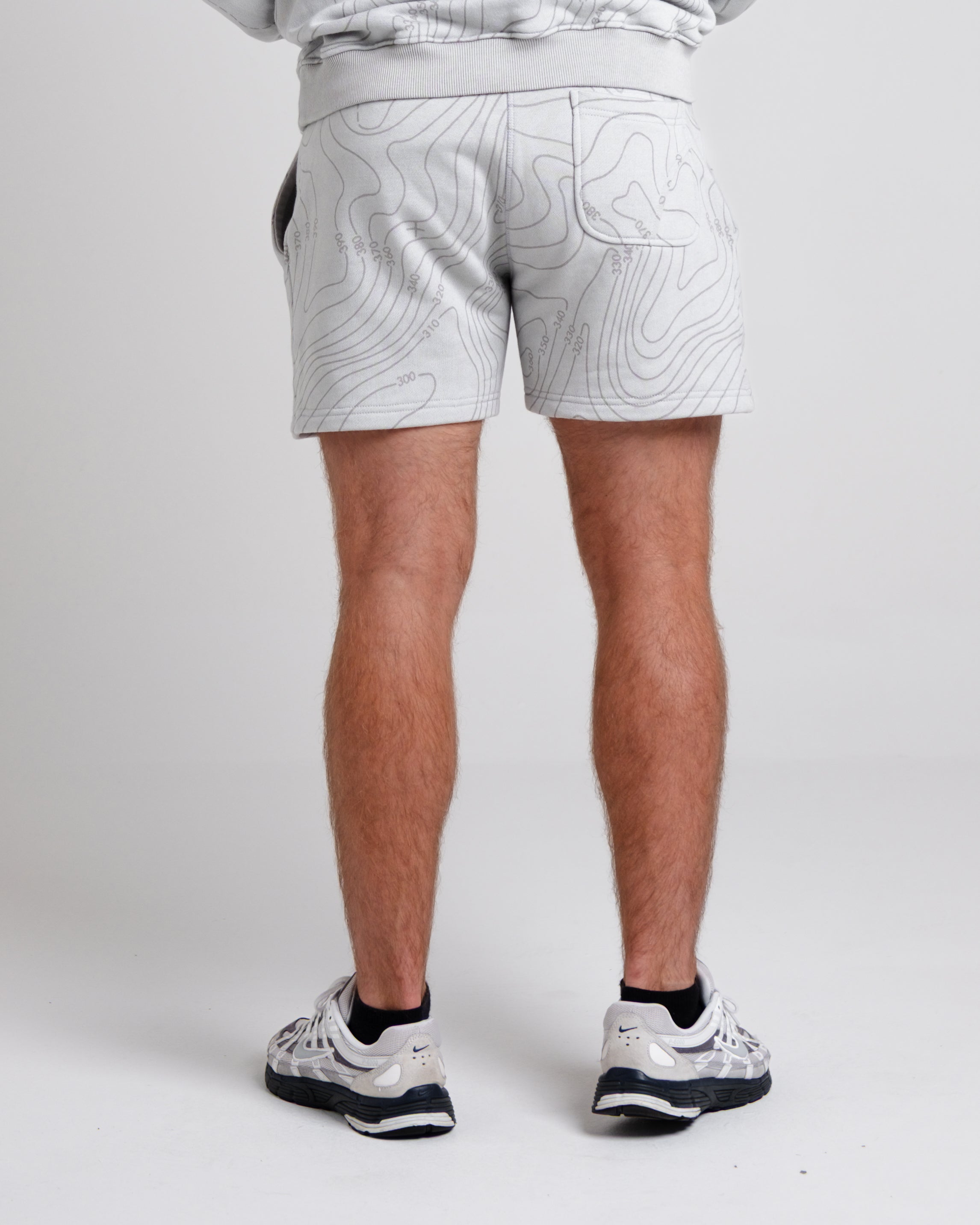 Unisex B-LVA Topo Map Shorts