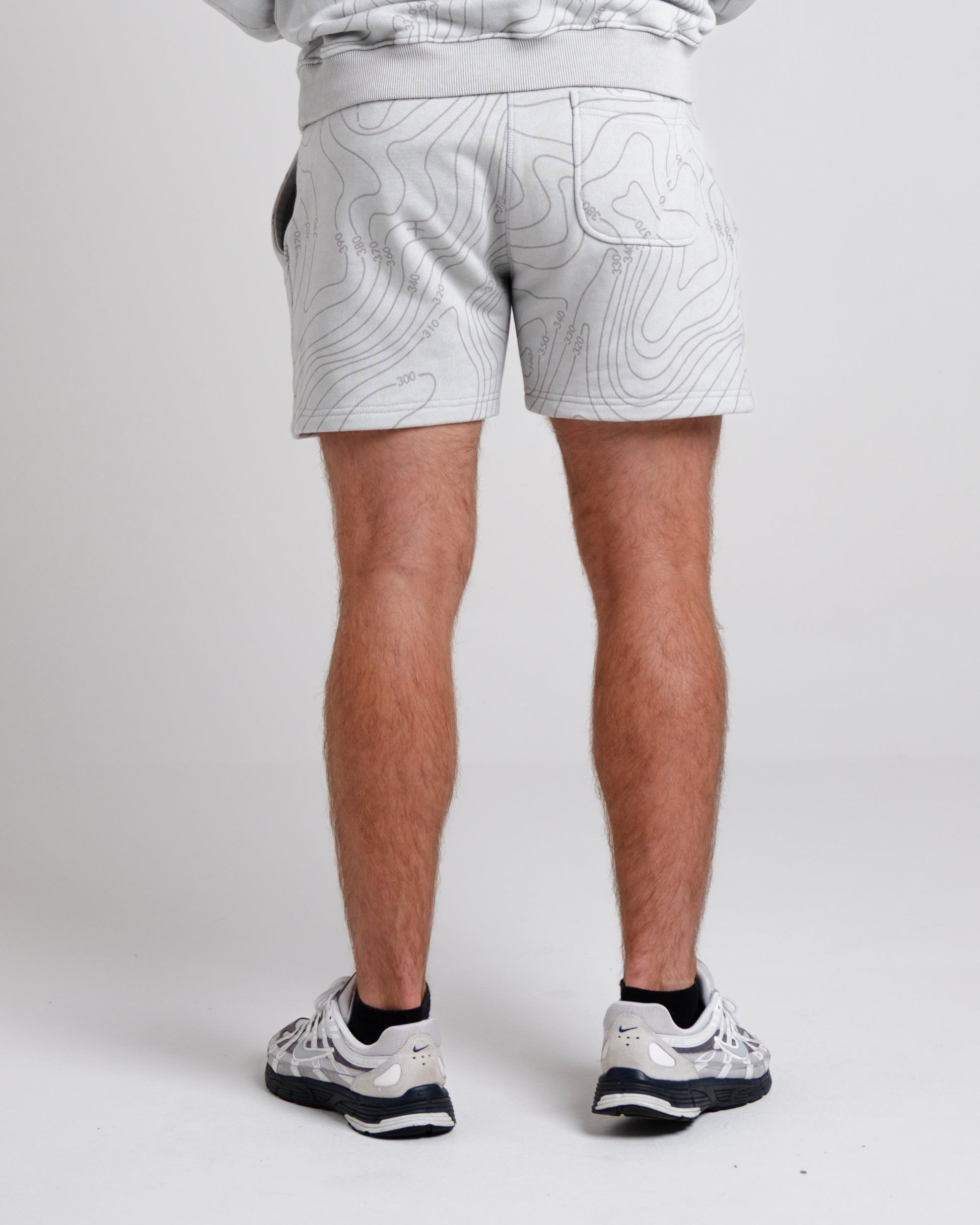 Unisex B-LVA Topo Map Shorts