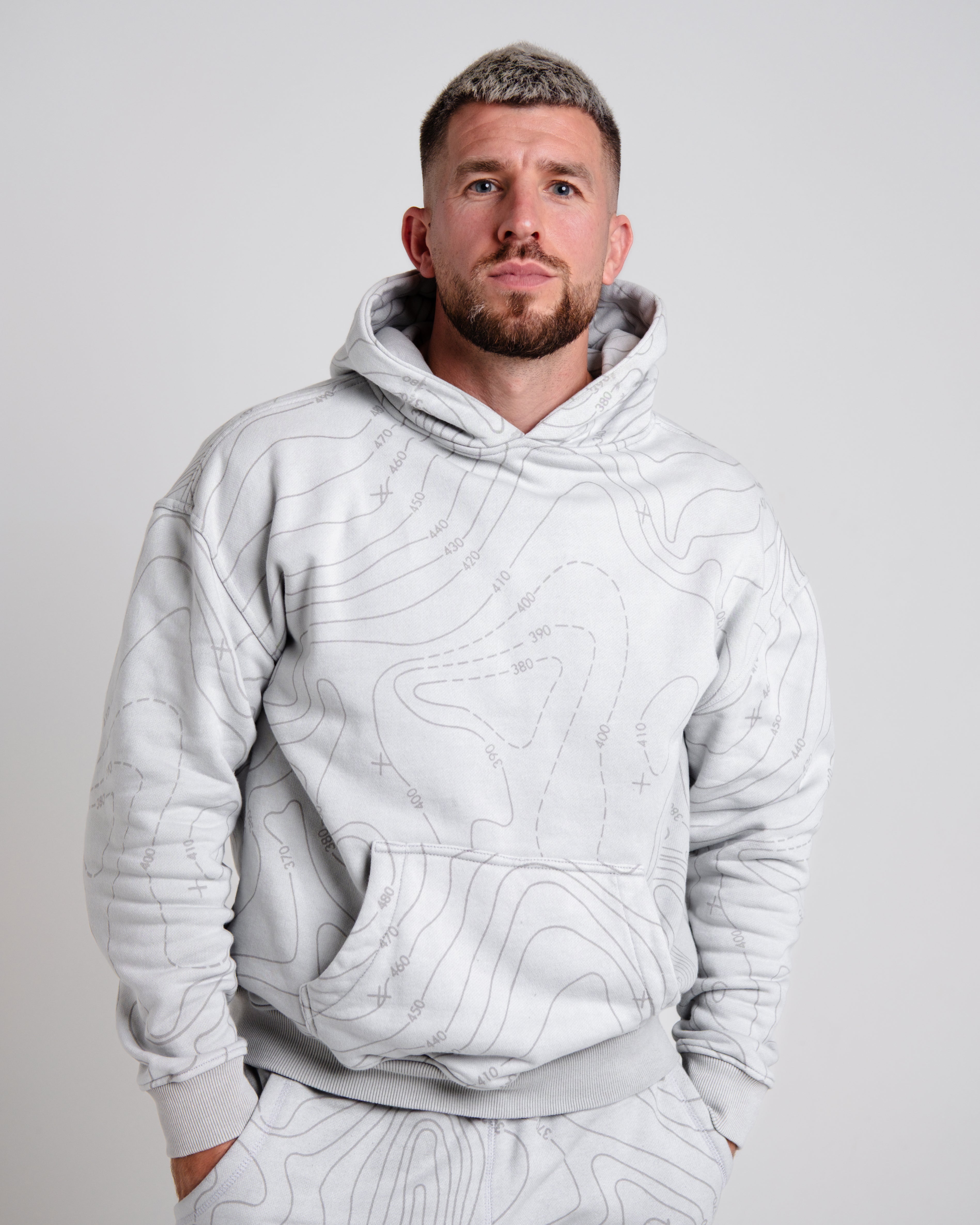Unisex B-LVA Topo Map Hoodie