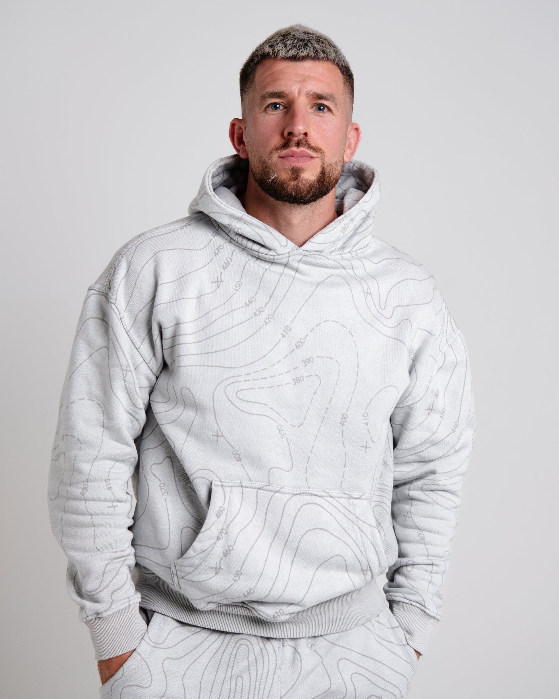 Unisex B-LVA Topo Map Hoodie