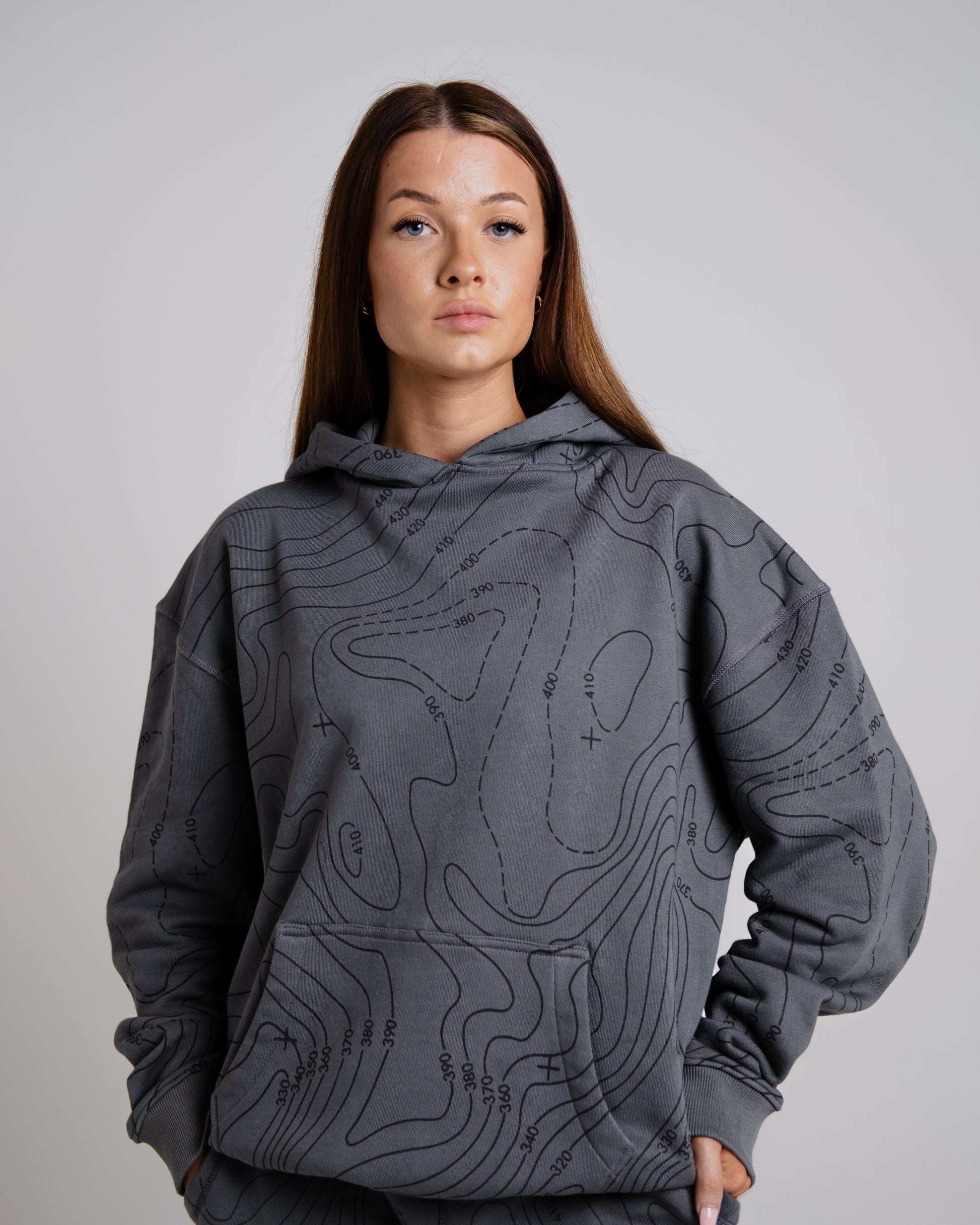Unisex B-LVA Topo Map Hoodie