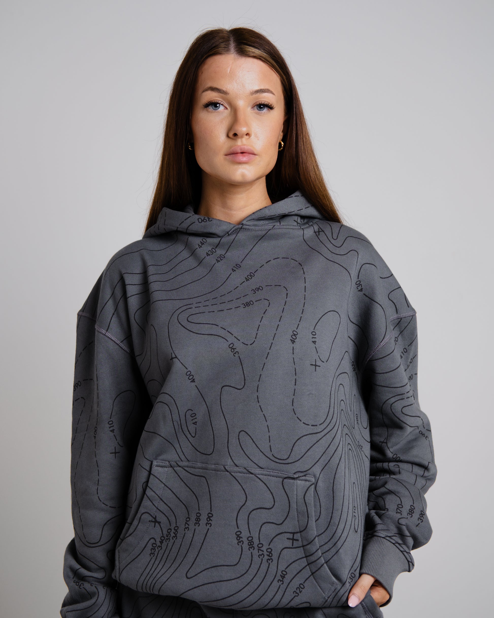 Unisex B-LVA Topo Map Hoodie