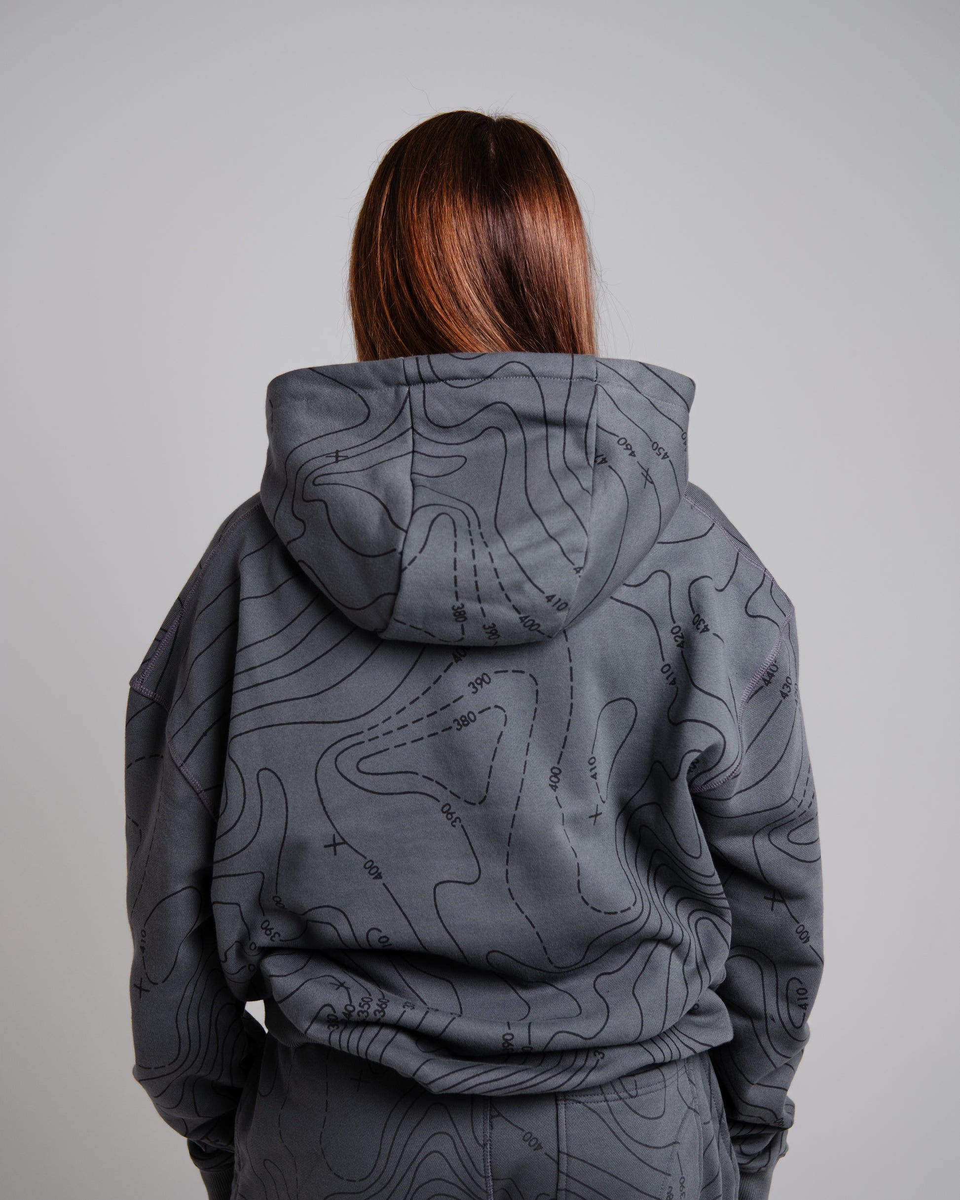 Unisex B-LVA Topo Map Hoodie