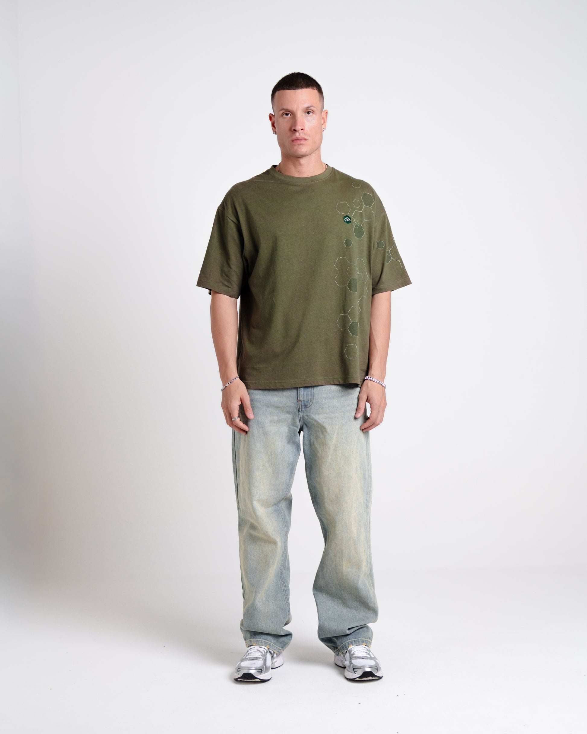 Hemp Oversized Boxy Hex Tee