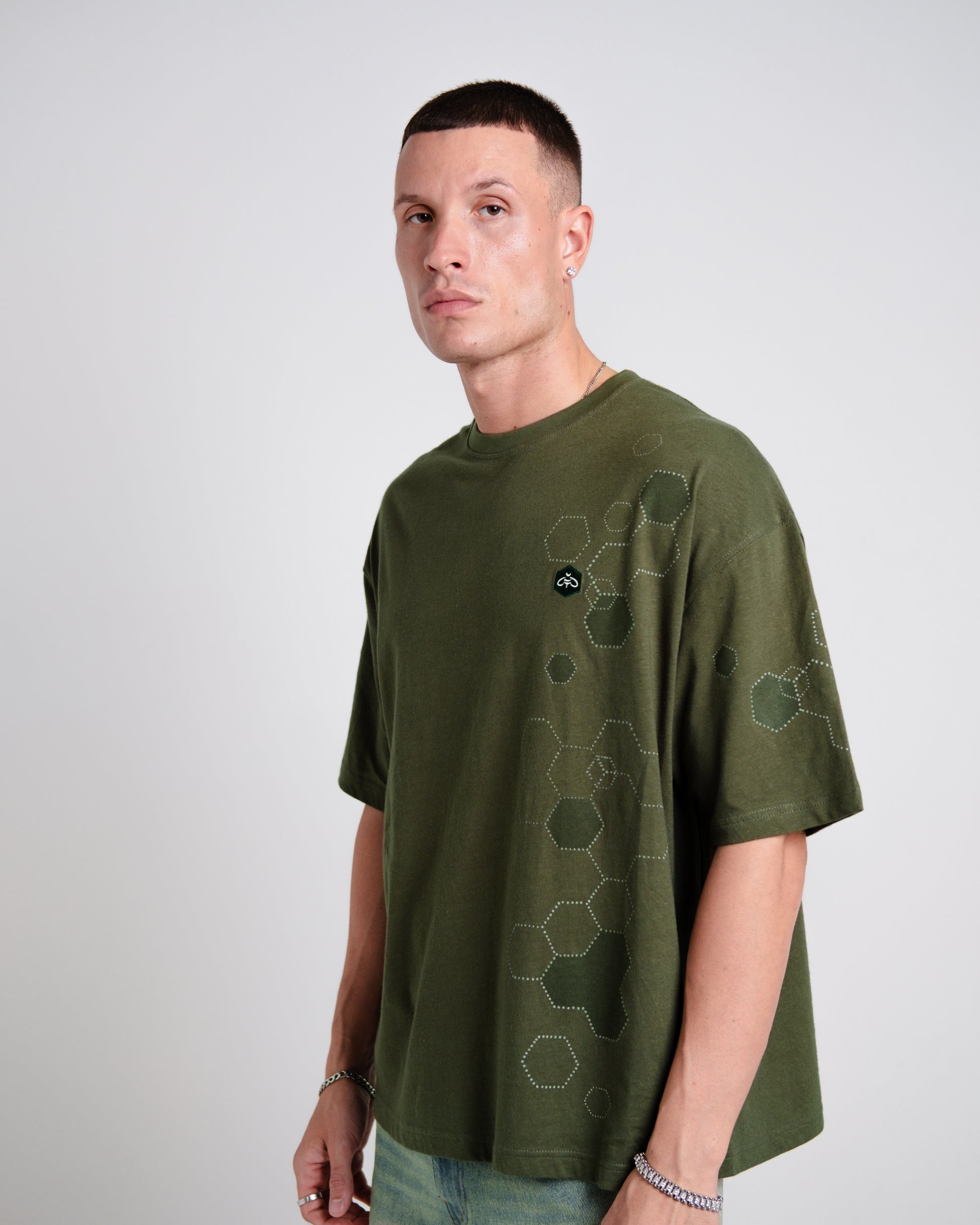Hemp Oversized Boxy Hex Tee