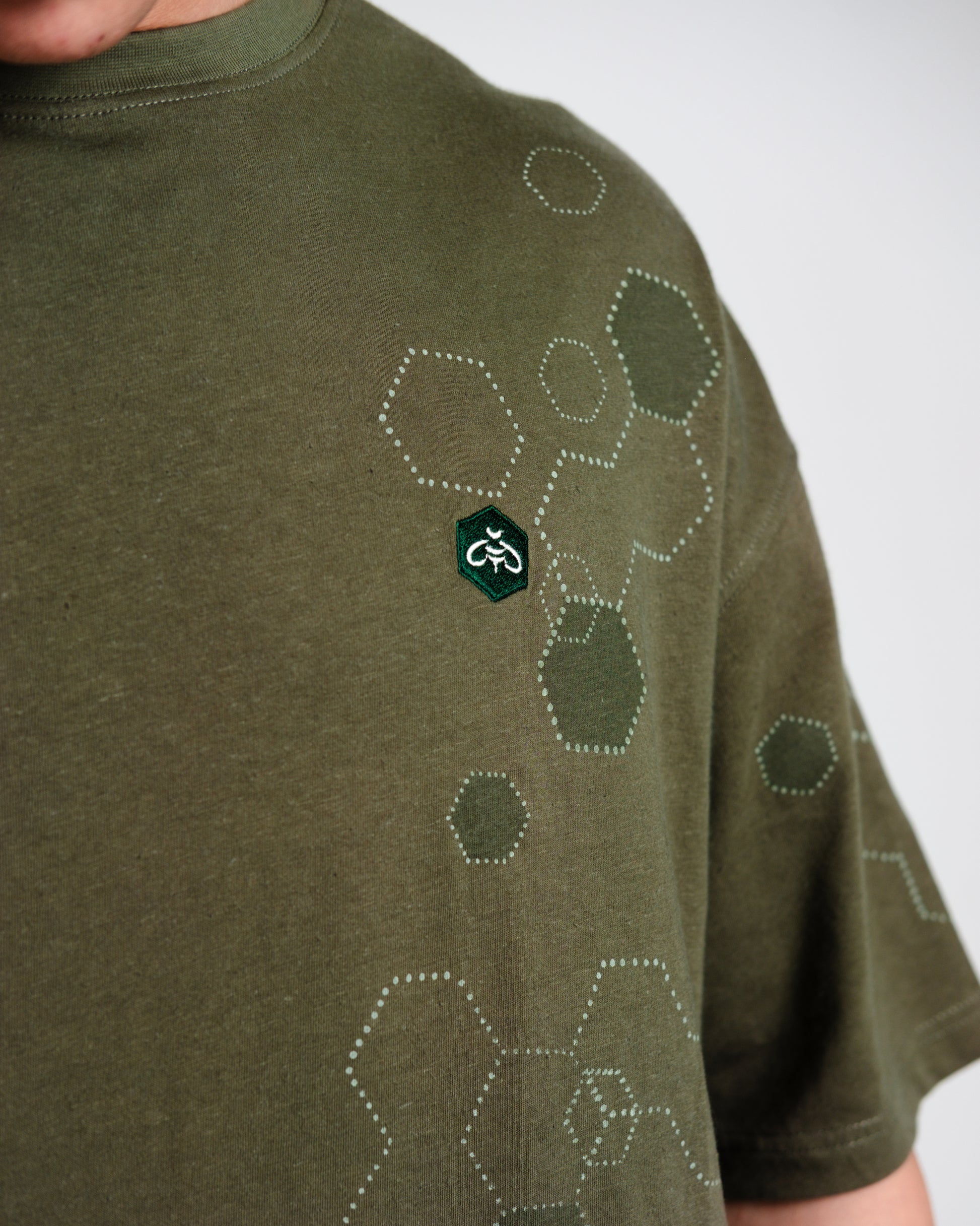 Hemp Oversized Boxy Hex Tee