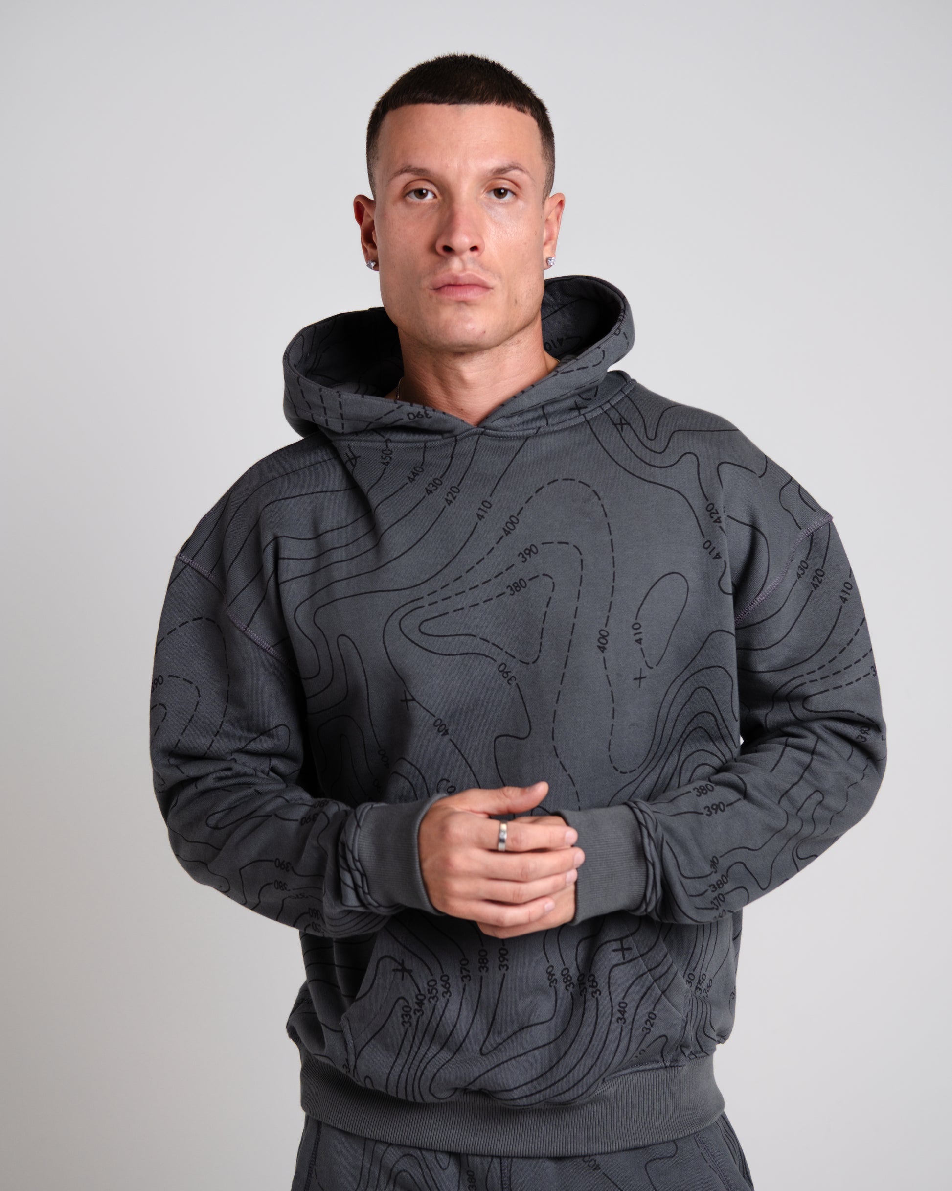 Unisex B-LVA Topo Map Hoodie