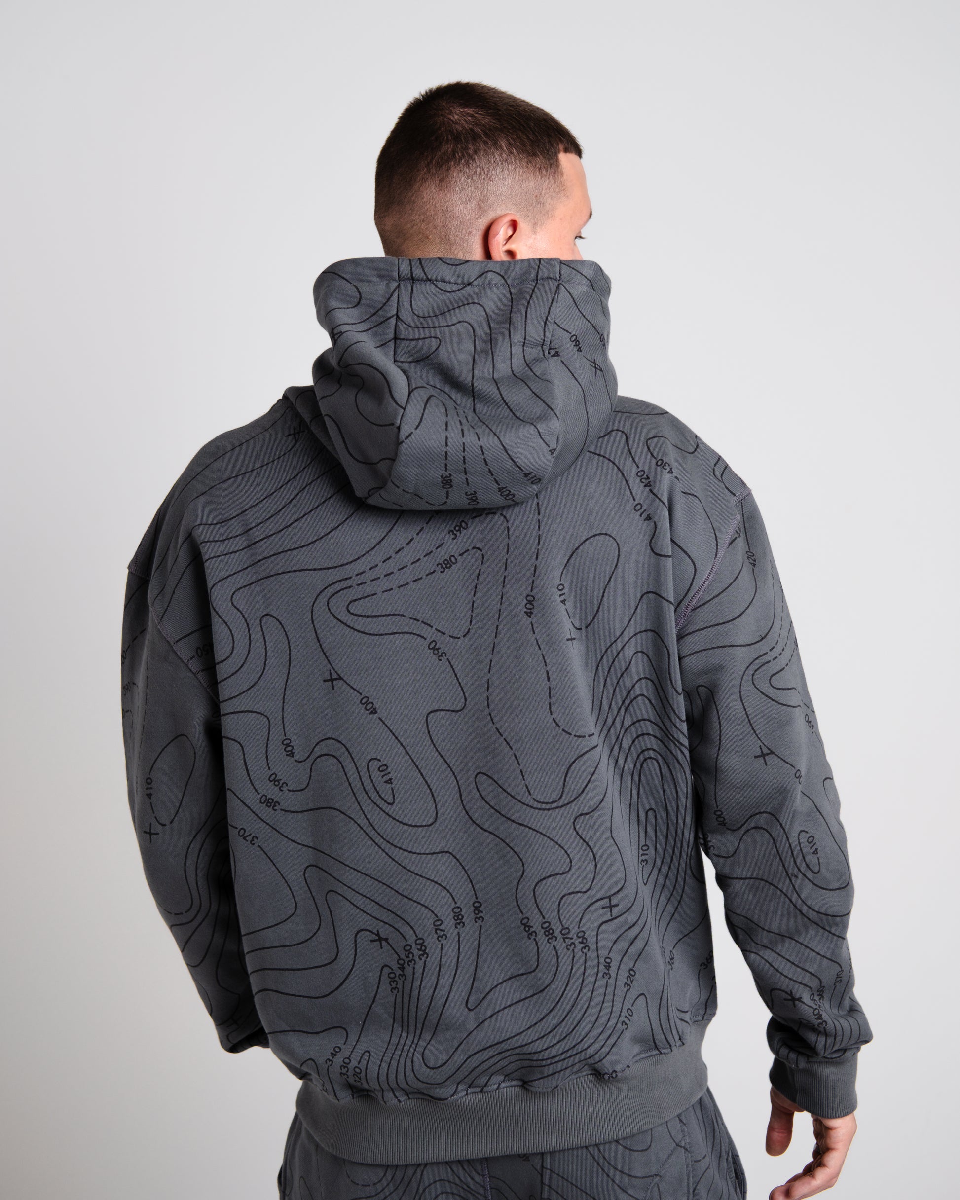 Unisex B-LVA Topo Map Hoodie