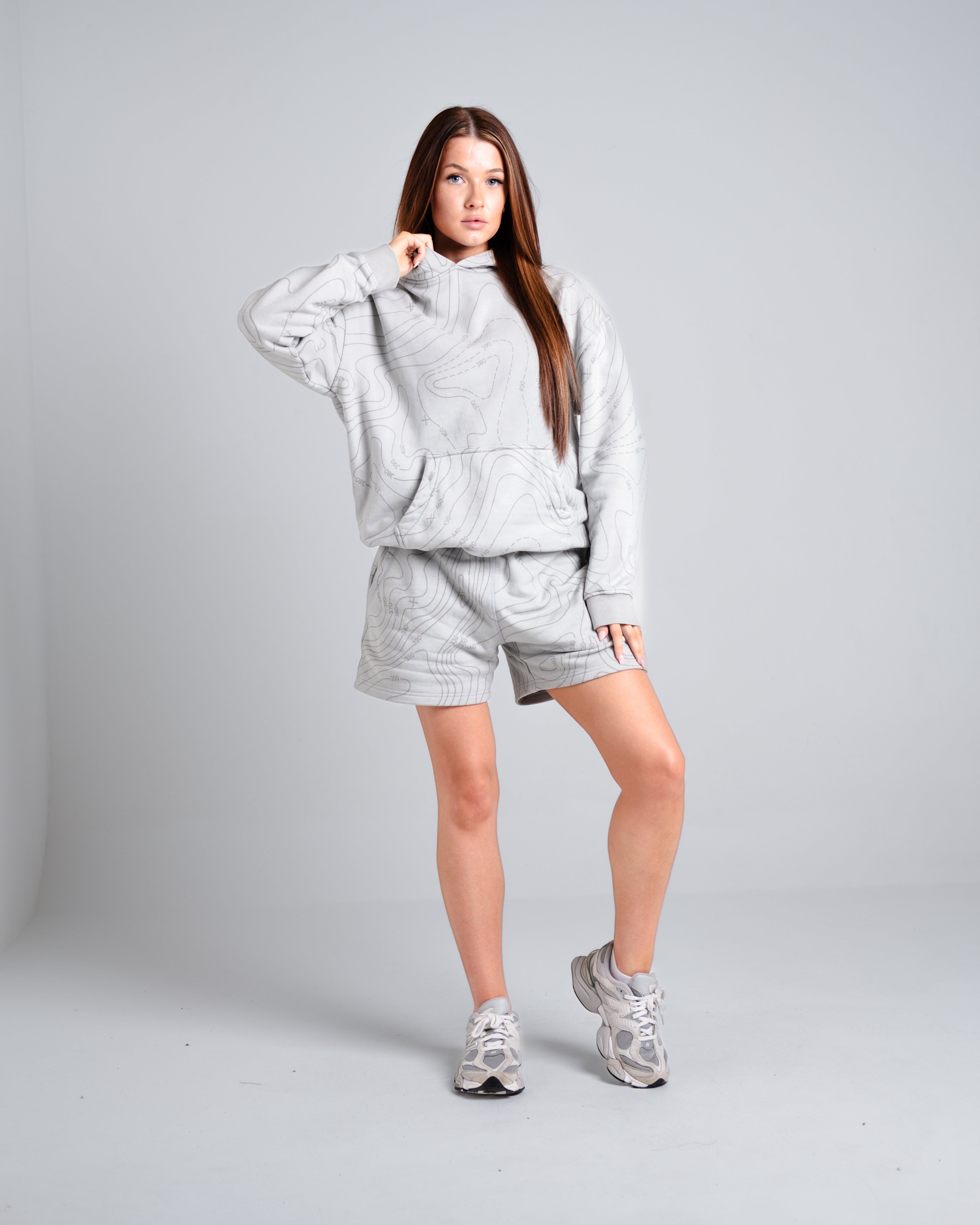 Unisex B-LVA Topo Map Shorts