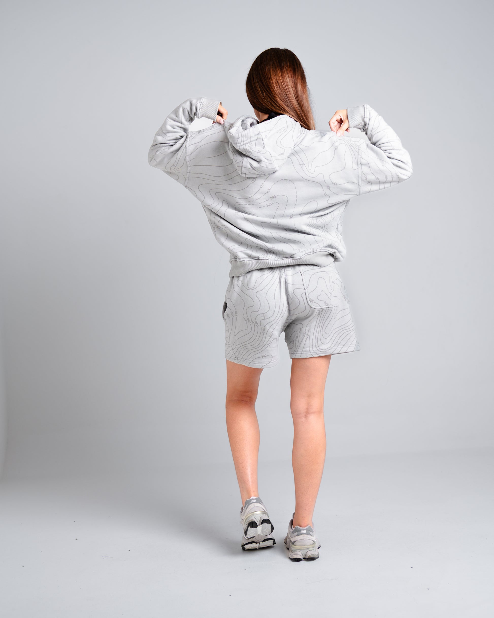 Unisex B-LVA Topo Map Shorts