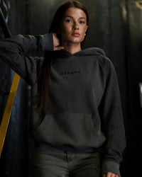 Hex Camo Hoodie Grey